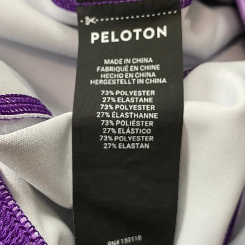 Peloton Brittany Allen Leggings Womens S Purple Tie Dye High Rise Pocket Workout